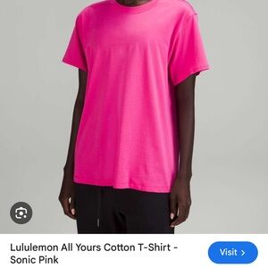 lululemon athletica Sonic Pink Short Sleeve Tee